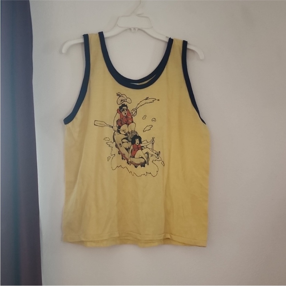 Vintage The Knits Cache Canyon River Trips Rumsy, Calif Tank